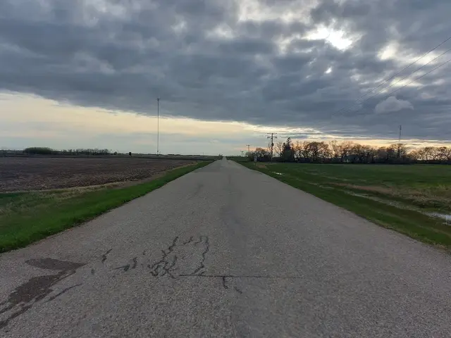 Highway 705 north of Benson
