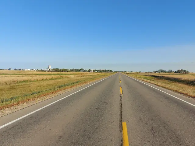 Highway 47 approaching Benson